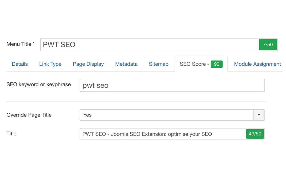 Improve the SEO of your Joomla pages